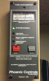 Phoenix Controls fume hood monitor
